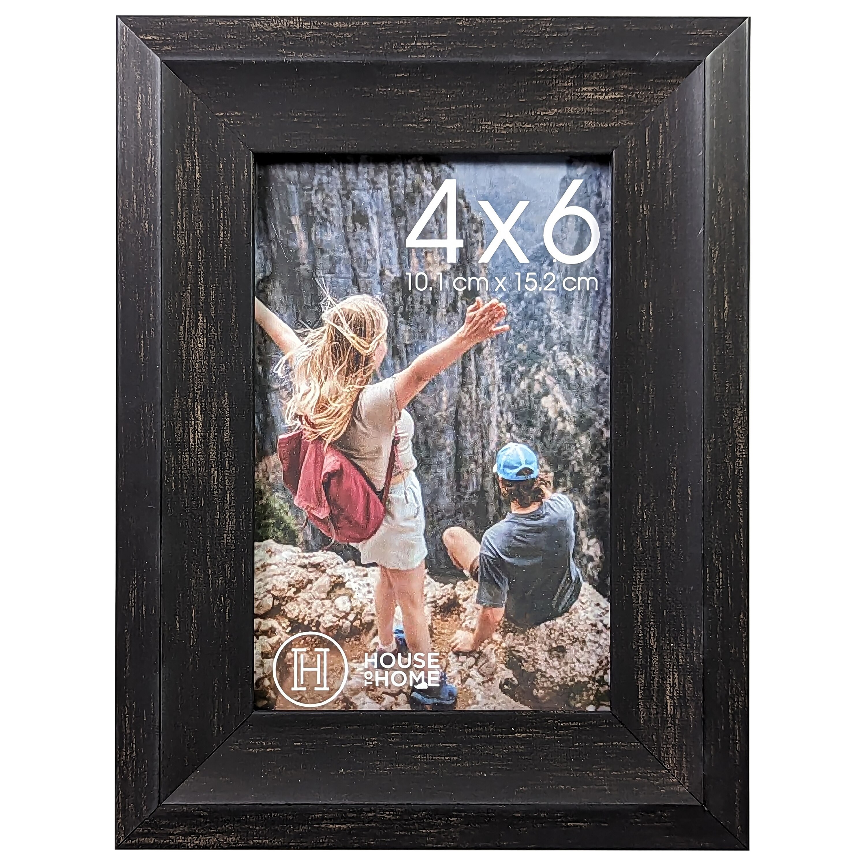 House to Home Black Wood Tone Picture Frame, 4x6