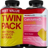 CVS HEALTH CALCIUM 600MG+D TABLETS TWIN PACK, thumbnail image 1 of 4