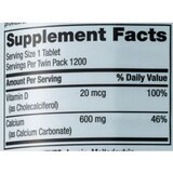 CVS HEALTH CALCIUM 600MG+D TABLETS TWIN PACK, thumbnail image 4 of 4