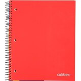 Caliber 3-Subject Notebook, 150 Perforated Sheets, Assorted Colors, thumbnail image 2 of 4