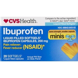 CVS Health Ibuprofen 200 MG Liquid Filled Mini Softgels