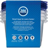 Total Home Medium Square Food Storage Containers, 32 oz, 4 ct, thumbnail image 2 of 4