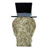 Spooky Village Light-Up Skull Head with Top Hat, 18 in, thumbnail image 2 of 3