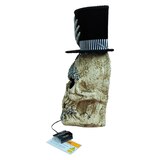 Spooky Village Light-Up Skull Head with Top Hat, 18 in, thumbnail image 3 of 3