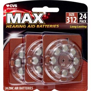 CVS Hearing Aid Batteries Size 312, 8 ct