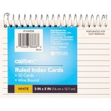 Caliber Ruled Index Cards 3 X 5 In 50 Sheets, thumbnail image 1 of 2