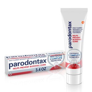 Parodontax Whitening Toothpaste for Bleeding Gums, 3.4 OZ, 2 Pack