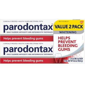 Parodontax Teeth Whitening Toothpaste for Bleeding Gums - 3.4 Ounces (Pack of 2)