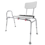 Eagle Health Supplies Sliding Transfer Bench with Cut-Out Seat, thumbnail image 1 of 4