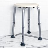 McKesson Shower Stool, 13 Inch Seat Width, 300 lbs. Weight Capacity, White, thumbnail image 2 of 5