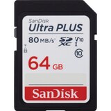 SanDisk Ultra Plus SDXC UHS-I Card, 64GB, thumbnail image 2 of 2