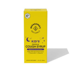 Beekeeper's Naturals Kid's Propolis Nighttime Cough Syrup, 4 OZ