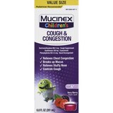 Mucinex Children's Congestion & Cough Liquid, Berrylicious, 6.8 OZ (Packaging May Vary), thumbnail image 1 of 1