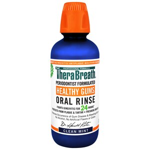 TheraBreath 24-Hour Healthy Gums Oral Rinse, Clean Mint, 16 OZ