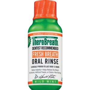 TheraBreath Fresh Breath Oral Rinse, Mild Mint, 3 OZ