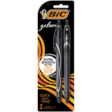 BIC Gel-ocity Quick Dry Gel Pen, Medium Point, Black, 2 ct, thumbnail image 1 of 6