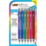 BIC Velocity Mechanical Pencil with Colored Leads, 0.7 mm, 6-Pack, 6 Vibrant Colors, Perfect for Drawing and Journaling, thumbnail image 1 of 3