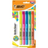 BIC Brite Liner 5-piece Chisel Tip Pocket Highlighter Set, Assorted Ink, thumbnail image 1 of 4