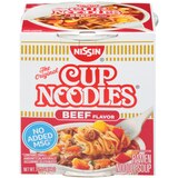 Nissin Cup Noodles Beef Ramen Noodle Soup, 2.25 oz, thumbnail image 1 of 3