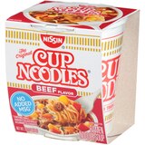 Nissin Cup Noodles Beef Ramen Noodle Soup, 2.25 oz, thumbnail image 3 of 3