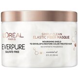 L'Oreal Paris EverPure Sulfate Free Simply Clean Elastic Fiber Masque, 12 OZ, thumbnail image 1 of 6