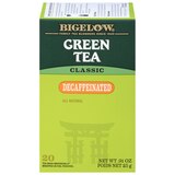 Bigelow Green Tea Bags, Decaffeinated, 20 ct, 0.91 oz, thumbnail image 1 of 5