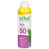 Alba Botanica Broad Spectrum Kids Sunscreen, Tropical Fruit, SPF 50, thumbnail image 1 of 9