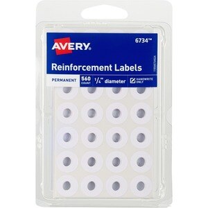 Avery Reinforcement Labels, Permanent