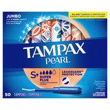 Tampax Pearl Tampons with LeakGuard Braid, Unscented, Super Plus, thumbnail image 2 of 9