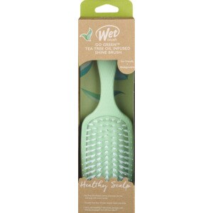 Wet Brush Go Green Tea Tree Oil Infused Shine Detangling Brush, Assorted Colors