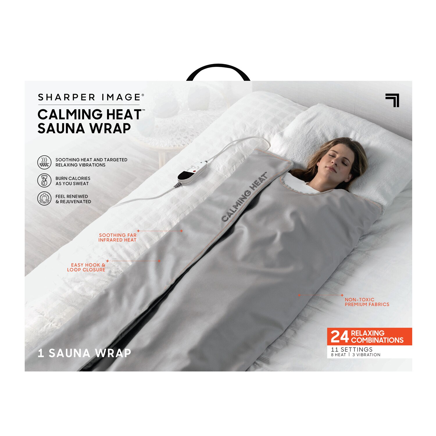 Sharper Image Calming Heat Sauna Wrap