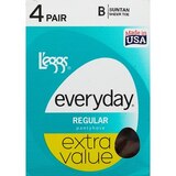 Leggs Everyday Regular Pantyhose Size B Suntan, thumbnail image 1 of 3