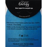 L'eggs Pantyhose Sheer Panty Sheer Toe Q Jet Black, thumbnail image 2 of 5