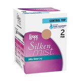 L'eggs Silken Mist Silky Sheer Control Top Pantyhose, thumbnail image 1 of 1