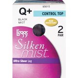 L'eggs Silken Mist Ultra Sheer Leg with Control Top, 2 CT, Size Q+, thumbnail image 1 of 4