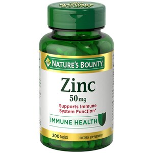 Nature's Bounty Zinc 50mg Immune Health Caplets