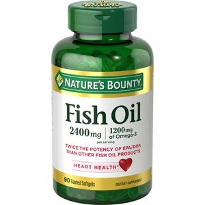 Nature's Bounty Odorless Fish Oil Softgels 2400mg, 90CT