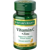 Nature's Bounty Vitamin C Plus Zinc Quick Dissolve Tablets, 60 CT, thumbnail image 1 of 5