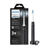 Philips Sonicare 3100 Rechargeable Electric Power Toothbrush with Pressure Sensor, HX3681/04, Black, thumbnail image 1 of 5