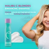Malibu C Malibu Blondes Enhancing Shampoo, 9 OZ, thumbnail image 4 of 5
