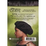 Firstline Evolve Essentials Satin Midnight Bonnet, Black, thumbnail image 2 of 2