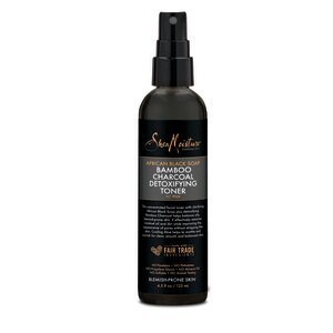 SheaMoisture African Black Soap & Bamboo Charcoal Detoxifying Toner, 4.5 OZ