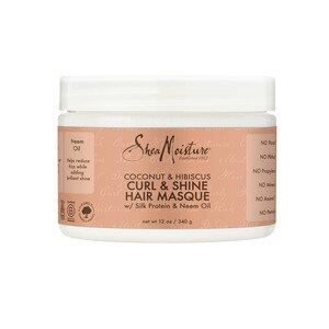 SheaMoisture Coconut & Hibiscus Curl Shine Hair Mask, 12 OZ