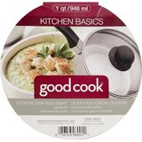 Good Cook Kitchen Basics Stainless Steel Saucepan with Glass Lid, thumbnail image 2 of 4