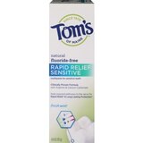 Tom's Of Maine Rapid Relief Sensitive Natural Fluoride-Free Toothpaste, Fresh Mint, 4 OZ, thumbnail image 1 of 3