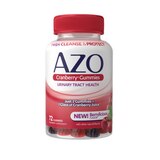 AZO Urinary Tract Health Dietary Supplement, Cranberry Gummies, thumbnail image 1 of 8