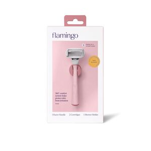 Flamingo Women's 5-blade Razor with Replacement Blade Cartridge