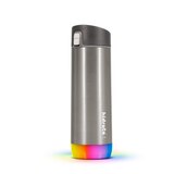 HidrateSpark Steel LED Chug Tumbler, Brushed Stainless Steel, 17 oz, thumbnail image 1 of 6