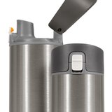 HidrateSpark Steel LED Chug Tumbler, Brushed Stainless Steel, 17 oz, thumbnail image 4 of 6