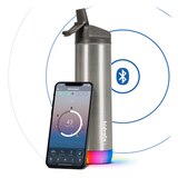 HidrateSpark Steel LED Tumbler with Straw, Brushed Stainless Steel, 21 oz, thumbnail image 3 of 6